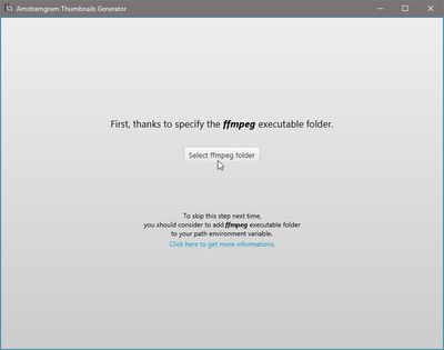 Amstramgram Thumbnails Generator - FFmpeg Folder